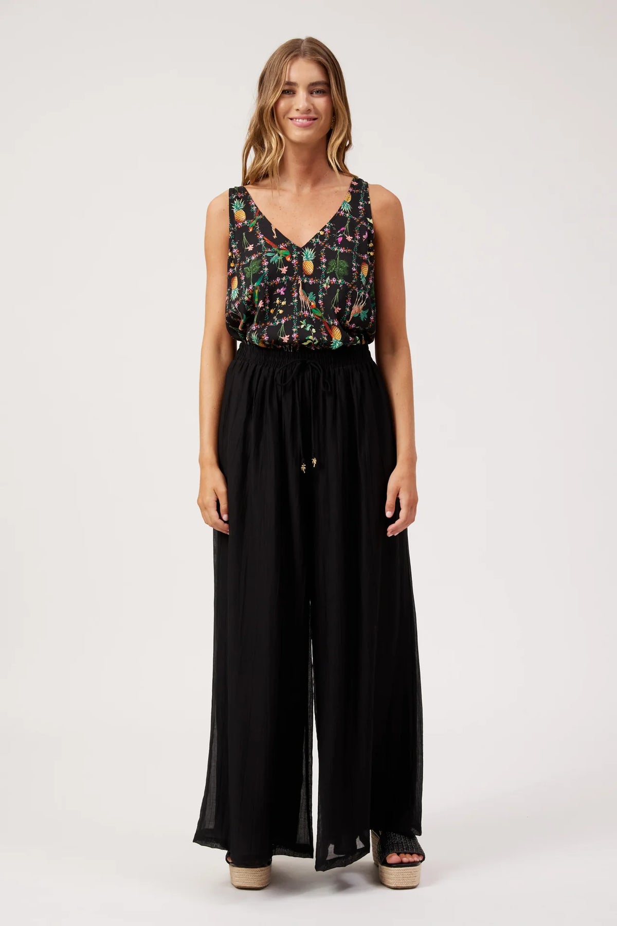 HAVEN - Kenya Palazzo Pant - Black