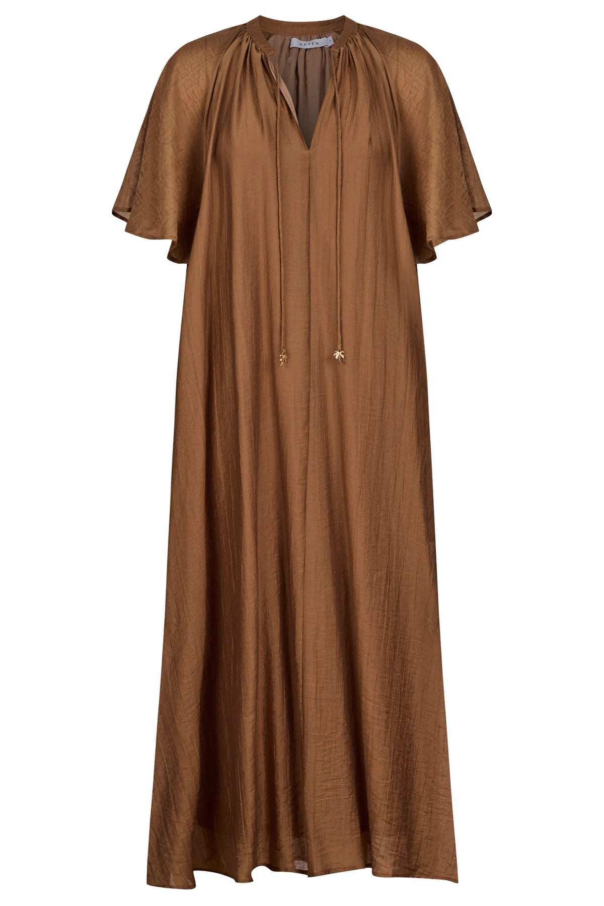 HAVEN - Kenya Midi Dress - Wheat