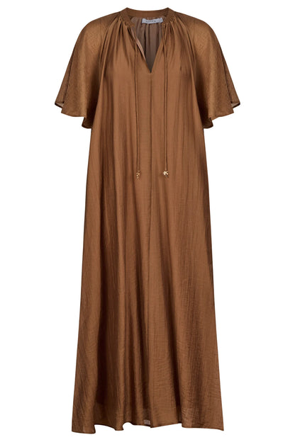 HAVEN - Kenya Midi Dress - Wheat