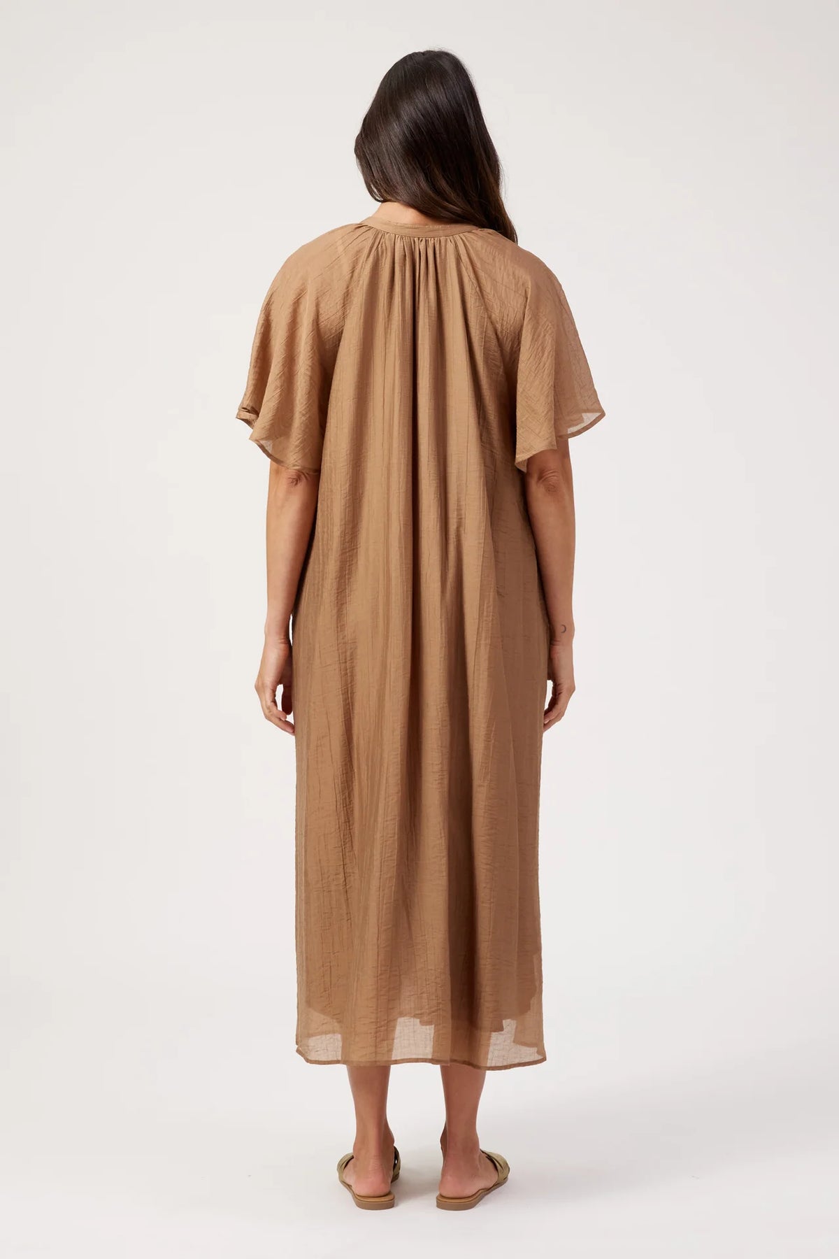 HAVEN - Kenya Midi Dress - Wheat
