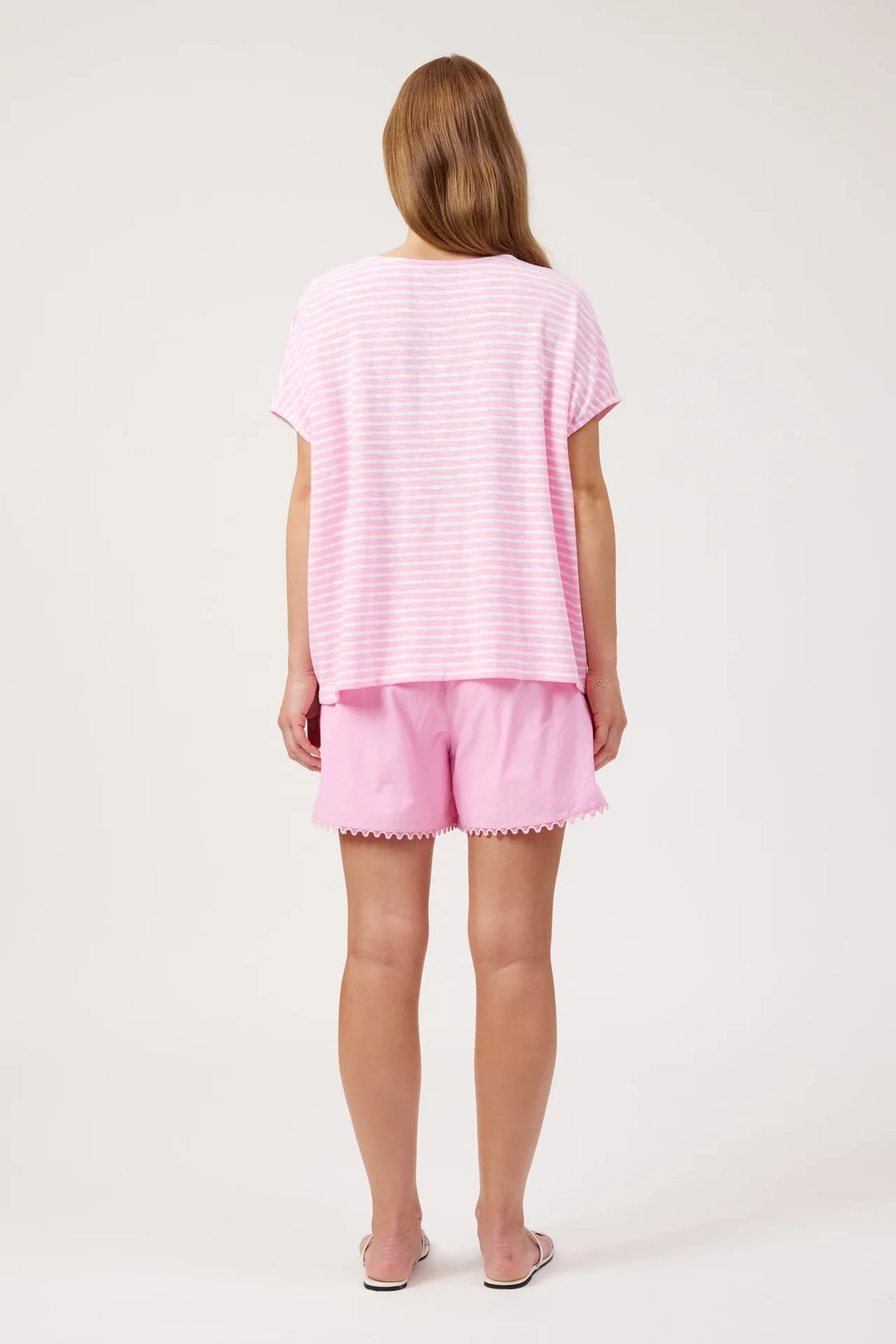 HAVEN - Tropea Stripe Tshirt - Pink