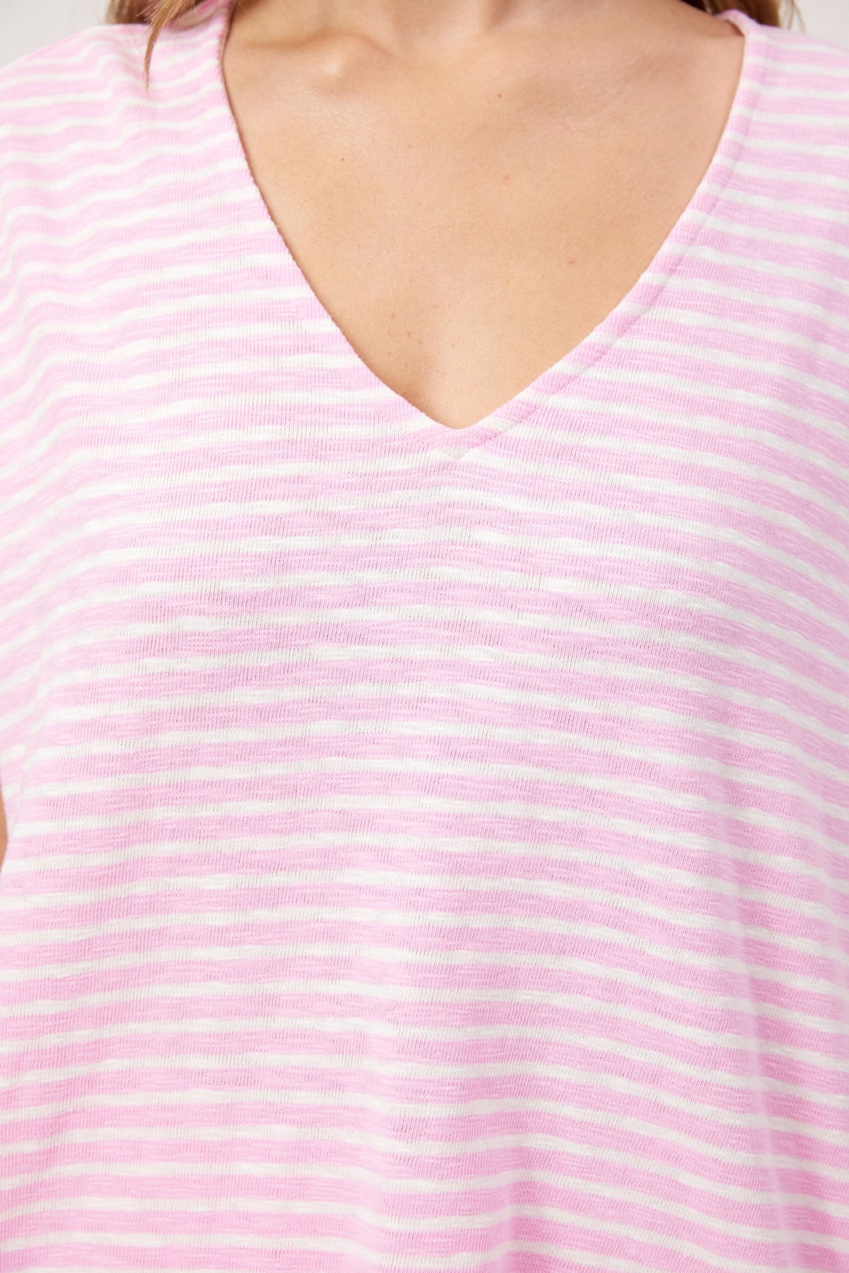 HAVEN - Tropea Stripe Tshirt - Pink