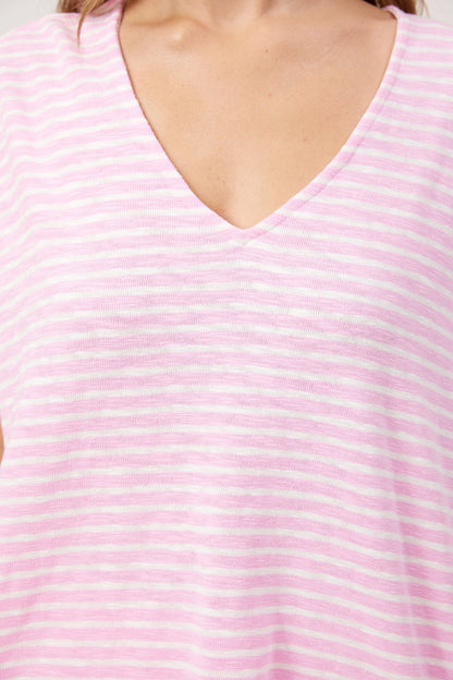 HAVEN - Tropea Stripe Tshirt - Pink