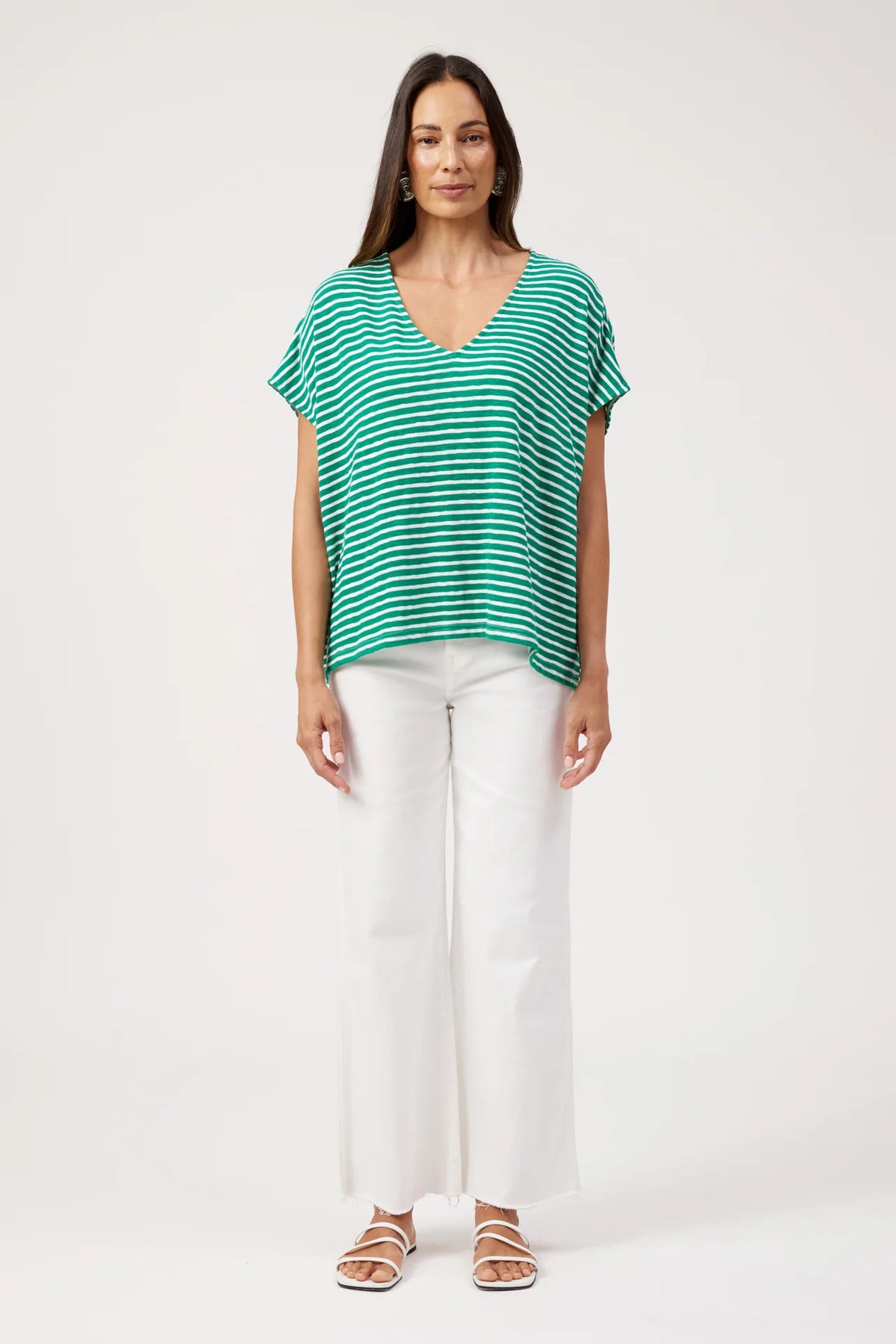 HAVEN - Tropea Stripe Tshirt - Green