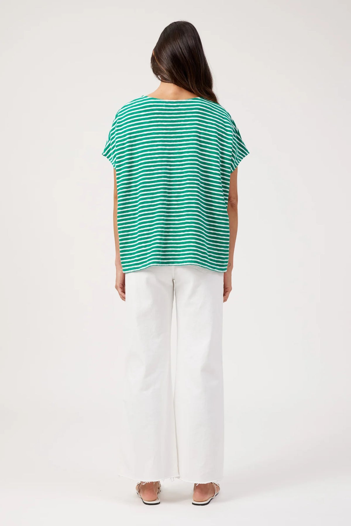 HAVEN - Tropea Stripe Tshirt - Green