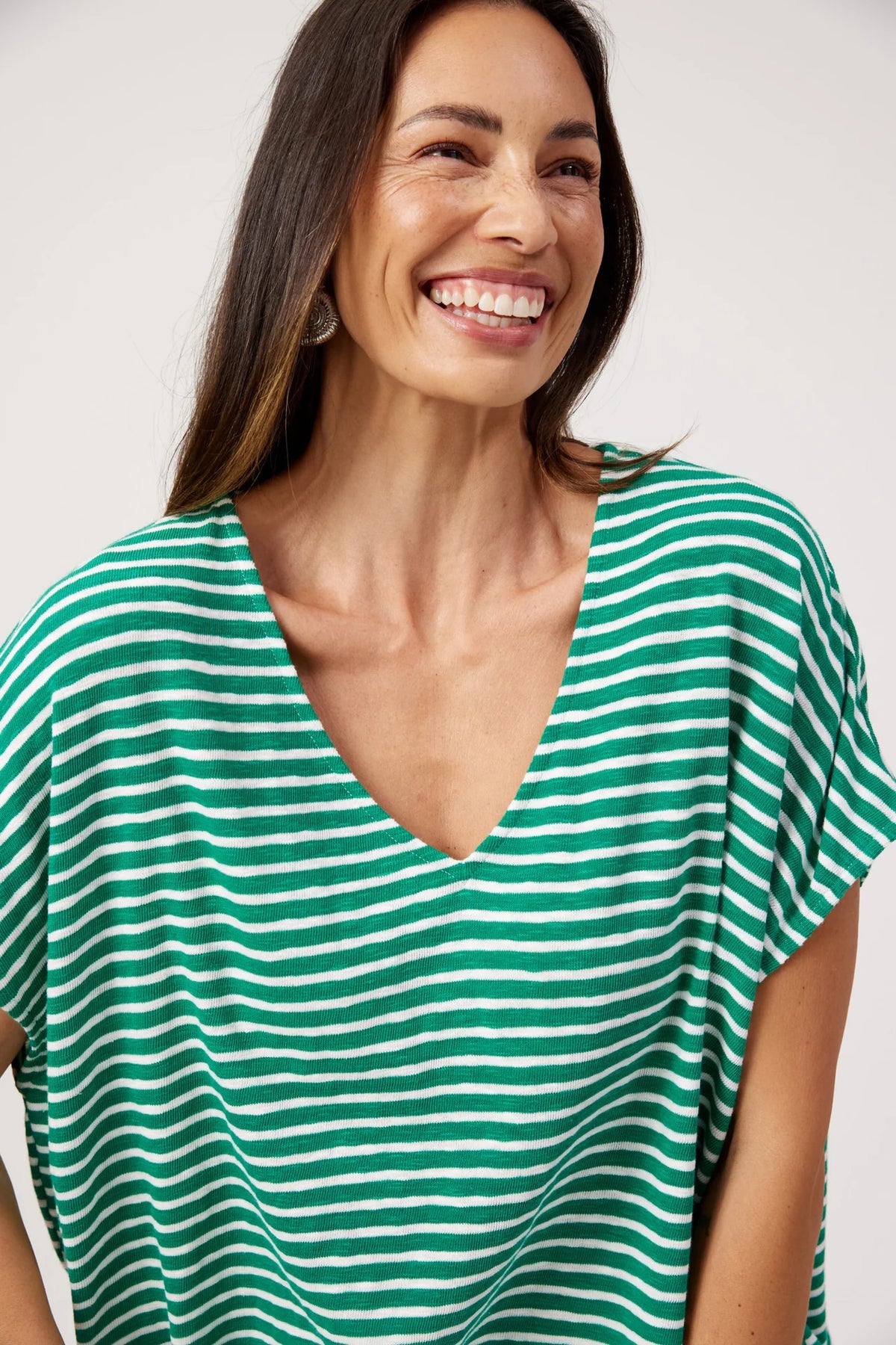 HAVEN - Tropea Stripe Tshirt - Green