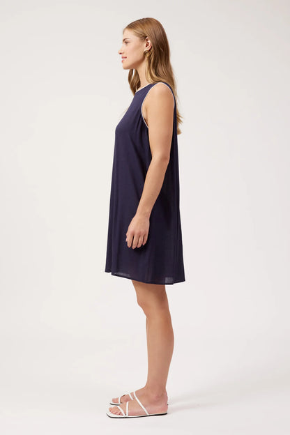 HAVEN - Positano Contrast Dress - Navy