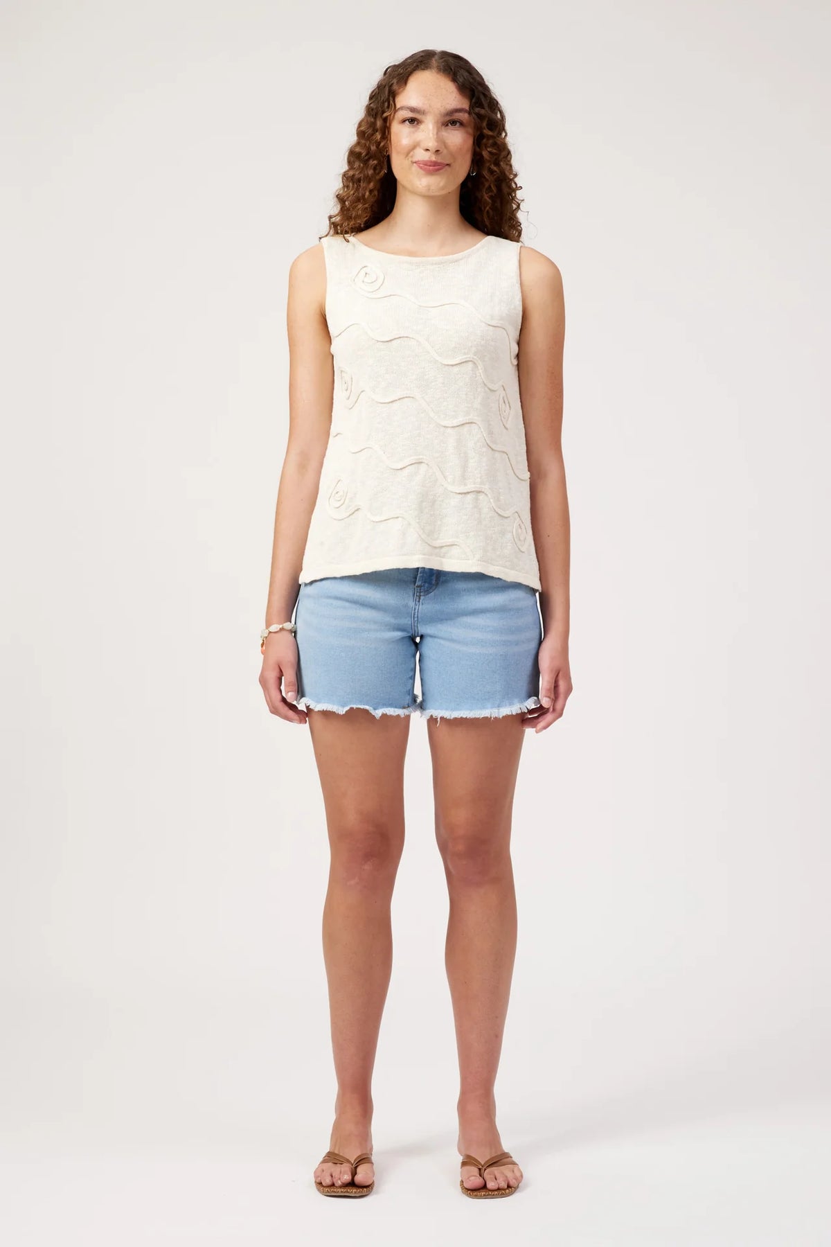 HAVEN - Olympus Applique Tank - Sand