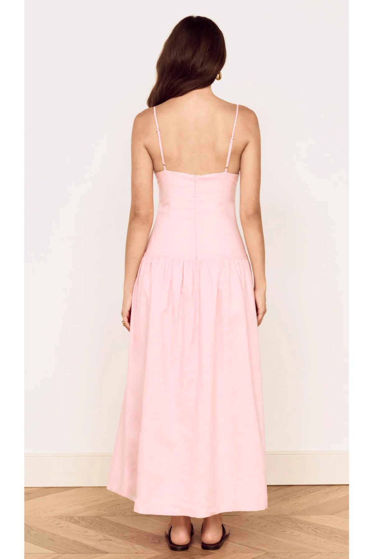 MINKPINK - Mila Drop Waist Midi Dress - Rose