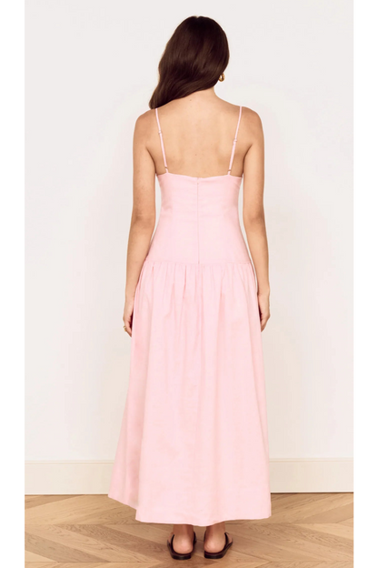 MINKPINK - Mila Drop Waist Midi Dress - Rose