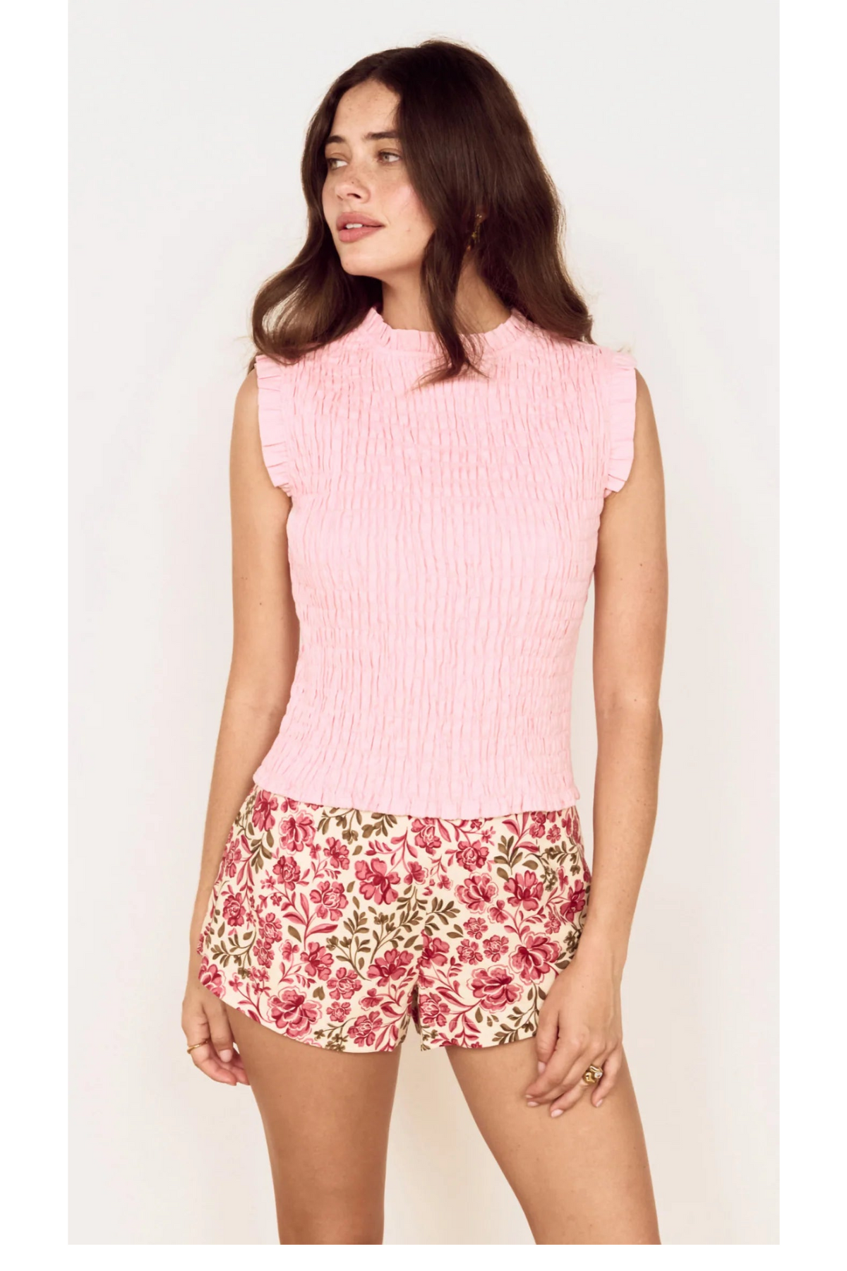 MINKPINK - Mila Shirred Top - Rose
