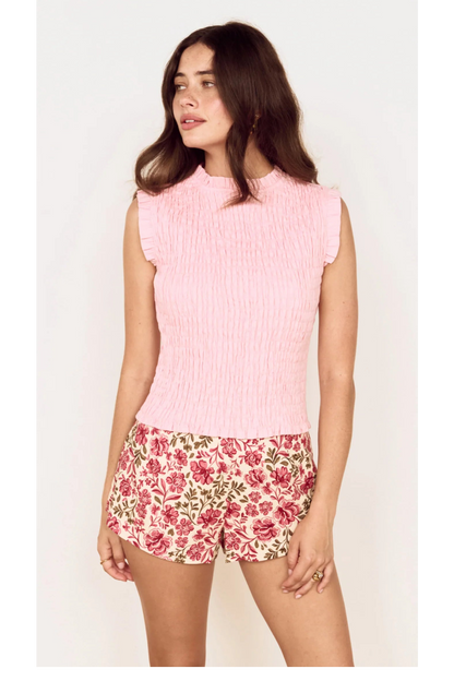 MINKPINK - Mila Shirred Top - Rose