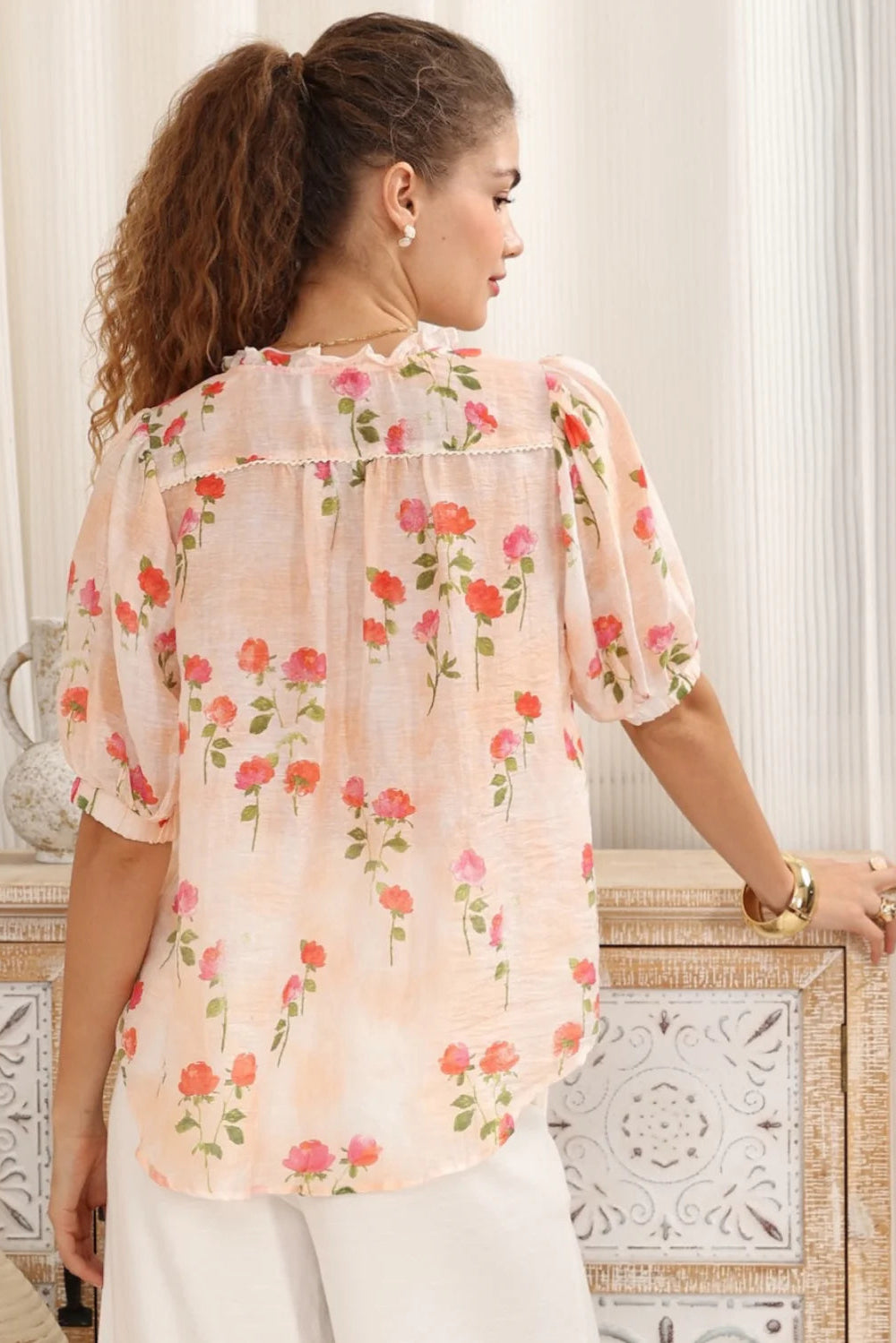 Luca Summer Blouse - Rose