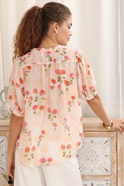 Luca Summer Blouse - Rose