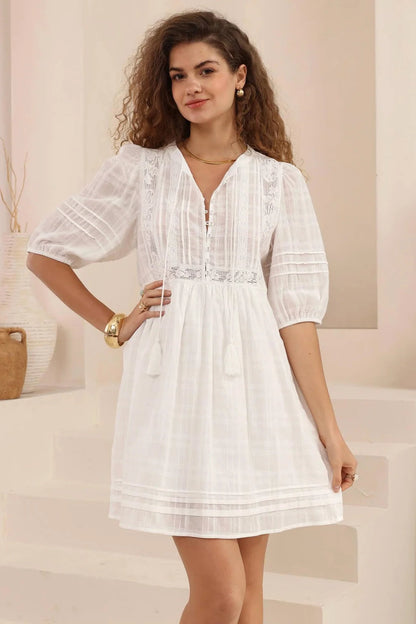 Soléne Sun Dress - Ivory