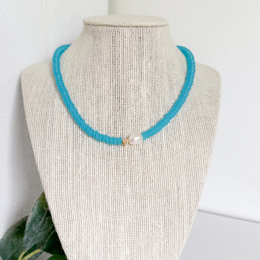 CLAY GOSSIP - Sea Breeze Beaded Necklace