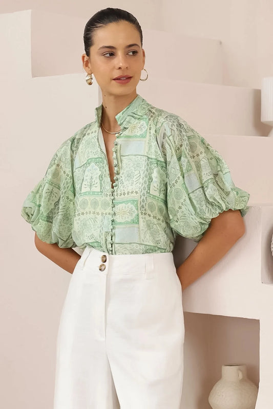Laramie Blouse - Mint