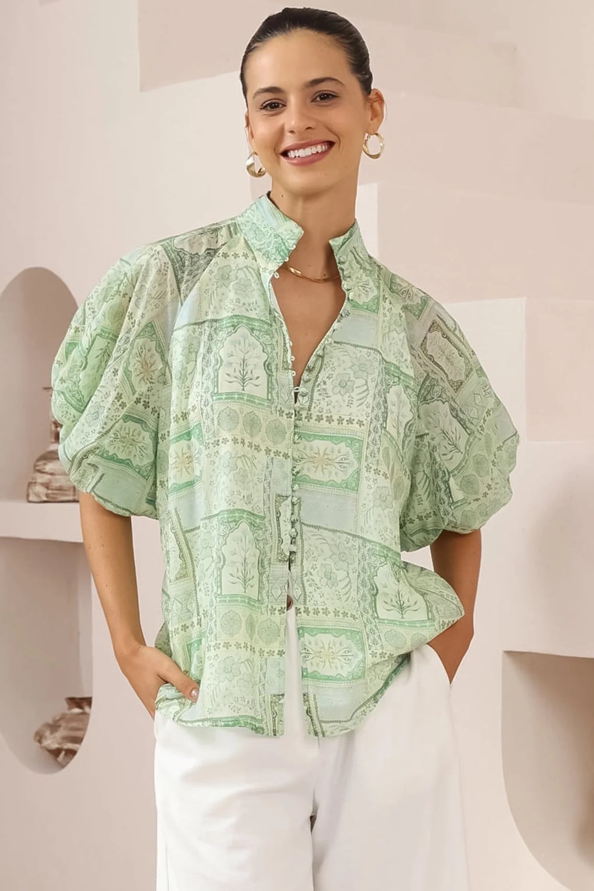 Laramie Blouse - Mint