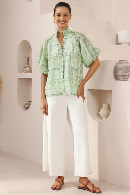 Laramie Blouse - Mint