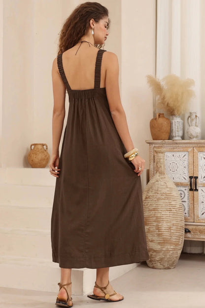 Reya Maxi Dress - Cocoa
