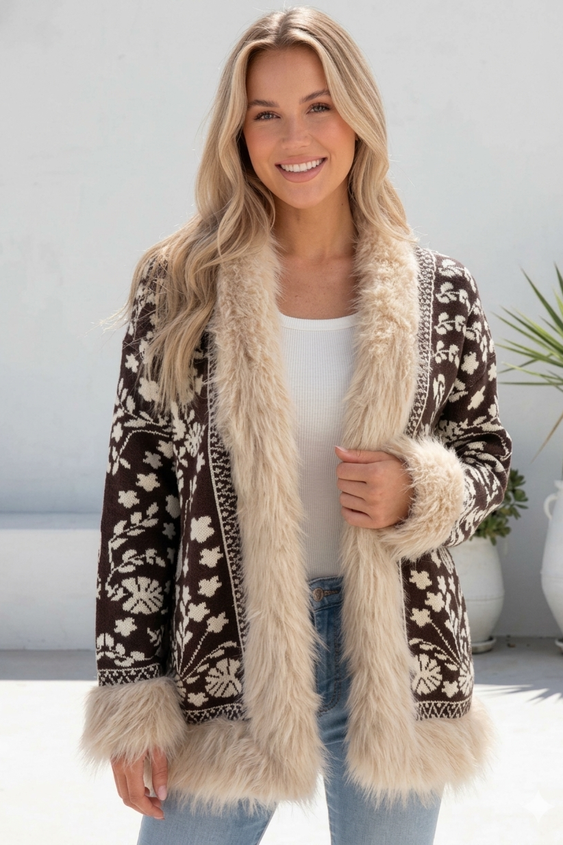 Beth Cardigan - Choc