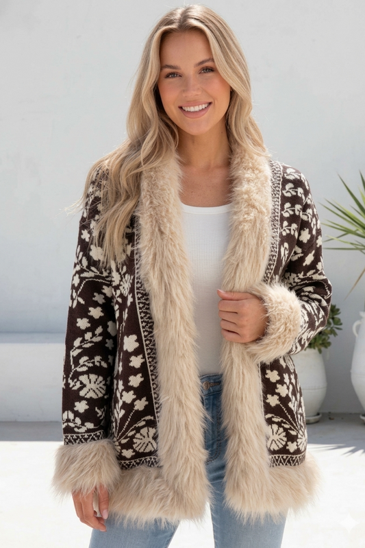 Beth Cardigan - Choc