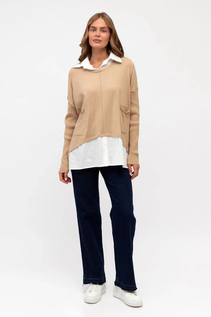 Colette Layered Knit - Natural