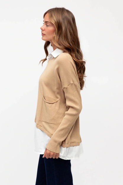 Colette Layered Knit - Natural