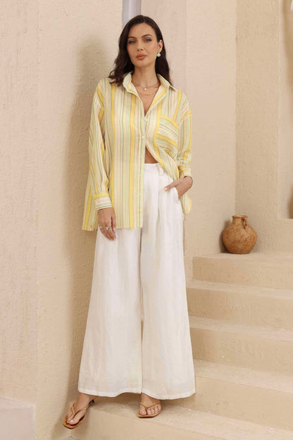 Winslow Stripe Shirt - Citrus