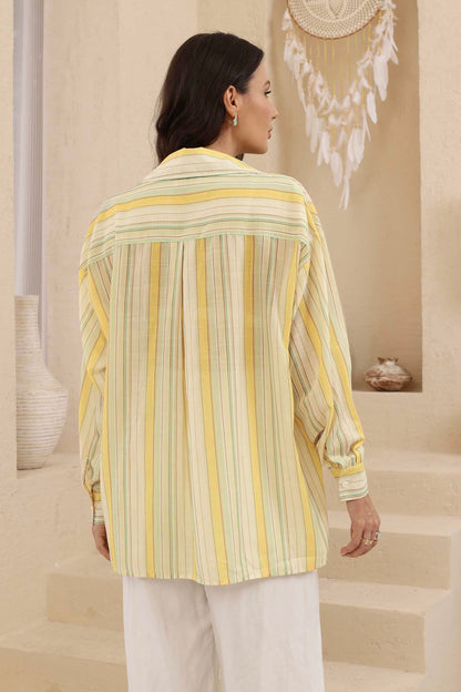 Winslow Stripe Shirt - Citrus