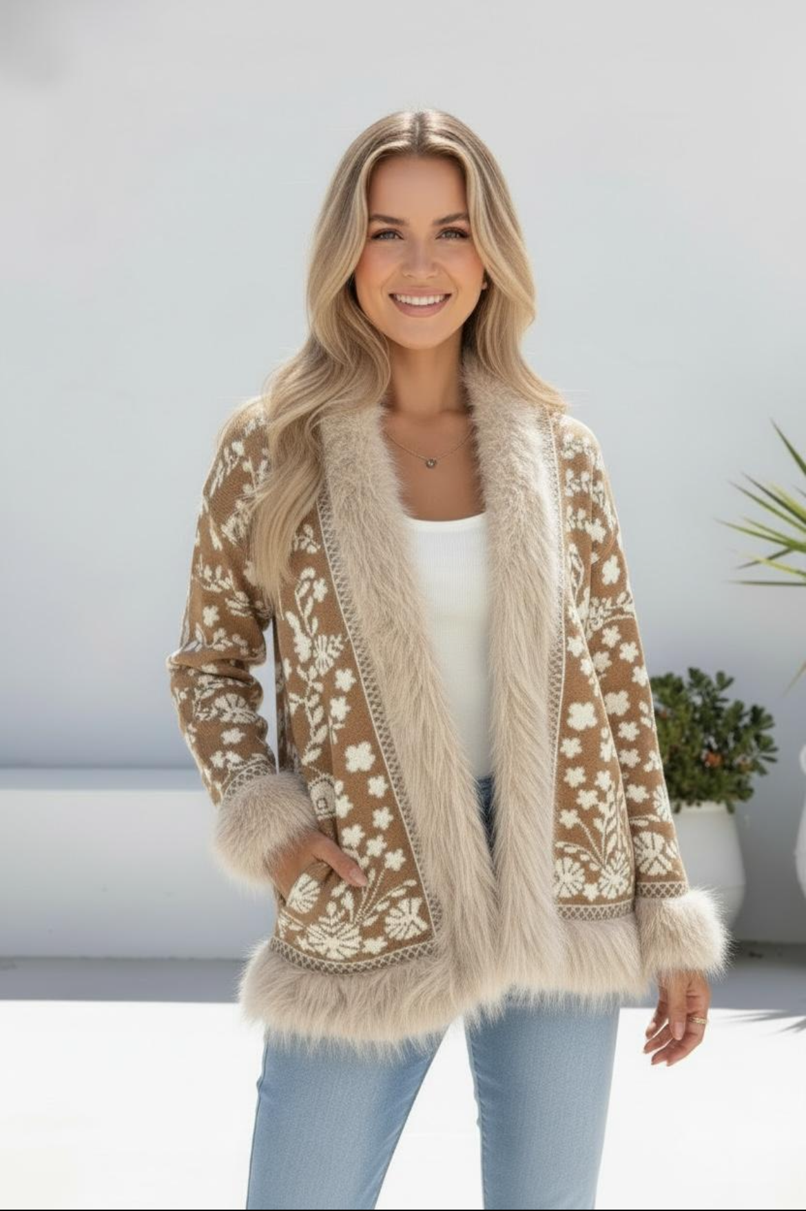 Beth Cardigan - Latte