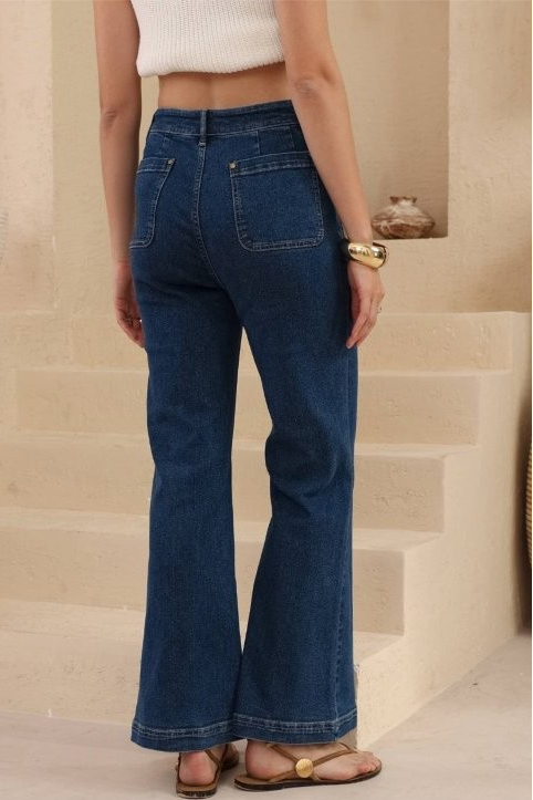 Calla Wide Leg Jean - Indigo