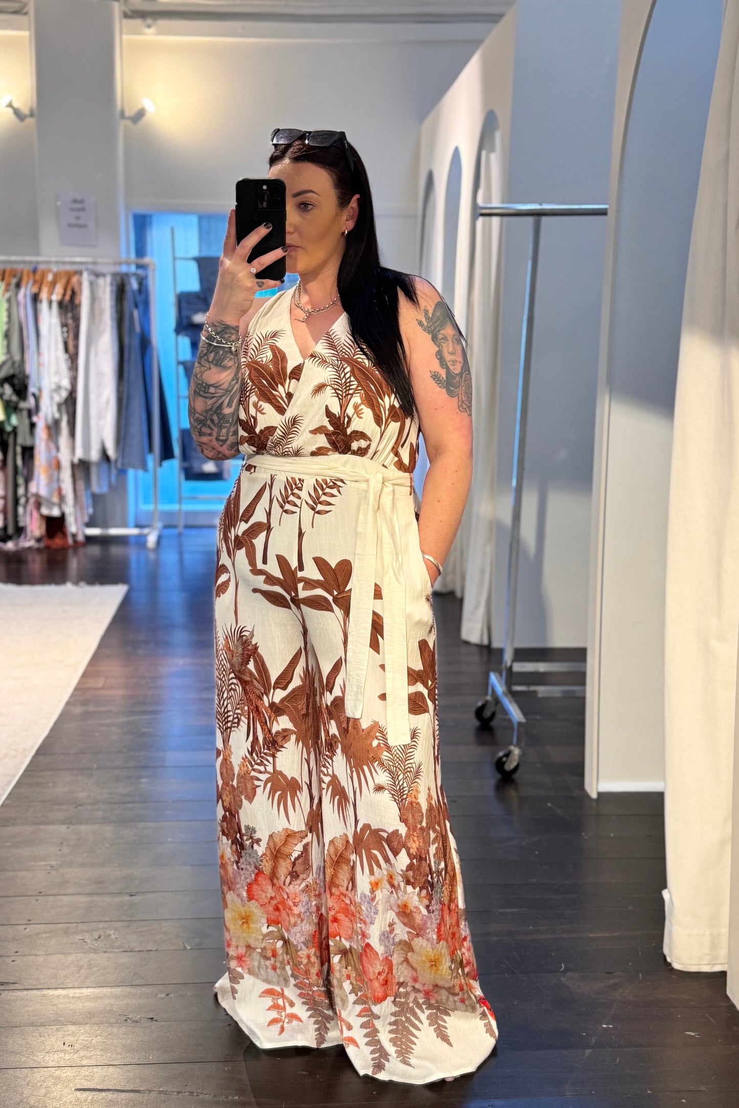 Cerise Jumpsuit - Dessert Palm