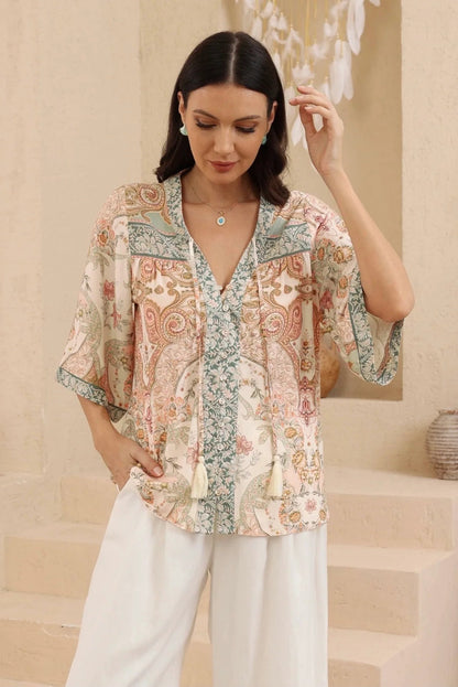 Bellini Blouse - Vintage Paisley