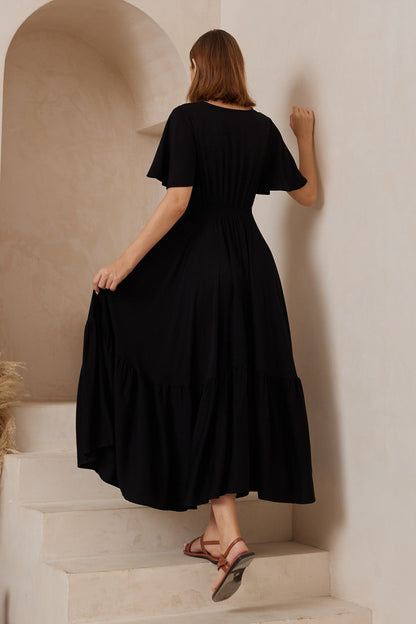Alora Maxi Dress - Ebony