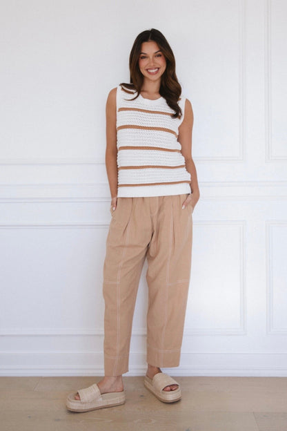 Stitched Up Pant - Honey