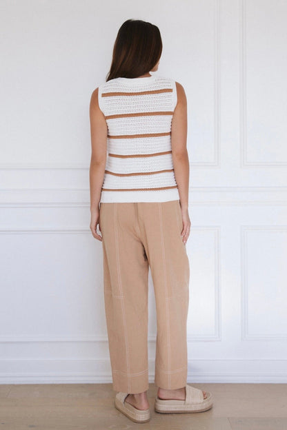 Stitched Up Pant - Honey