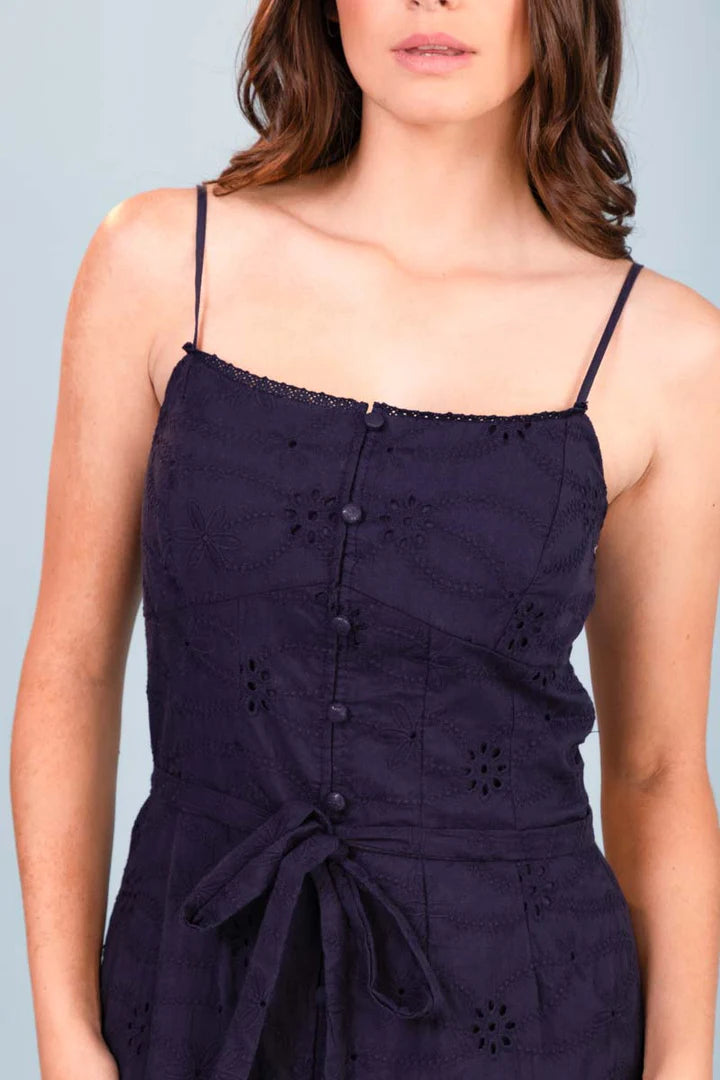 The Bay - Indigo Embroidered Maxi Dress - Navy