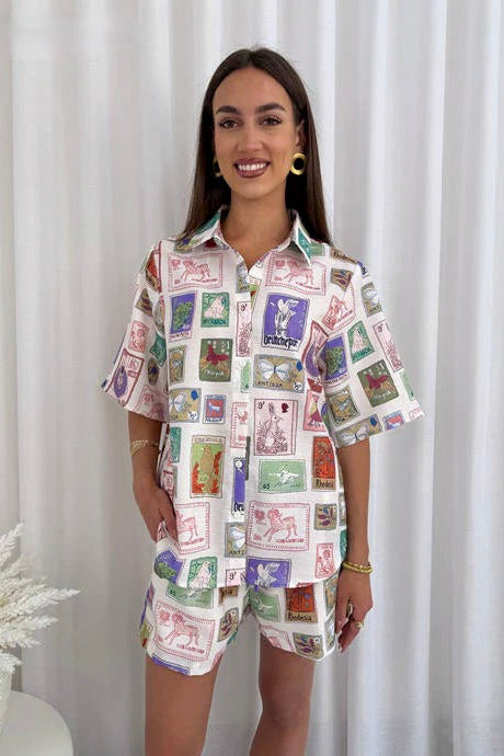 Ida Summer Set - Stamp Tile Print