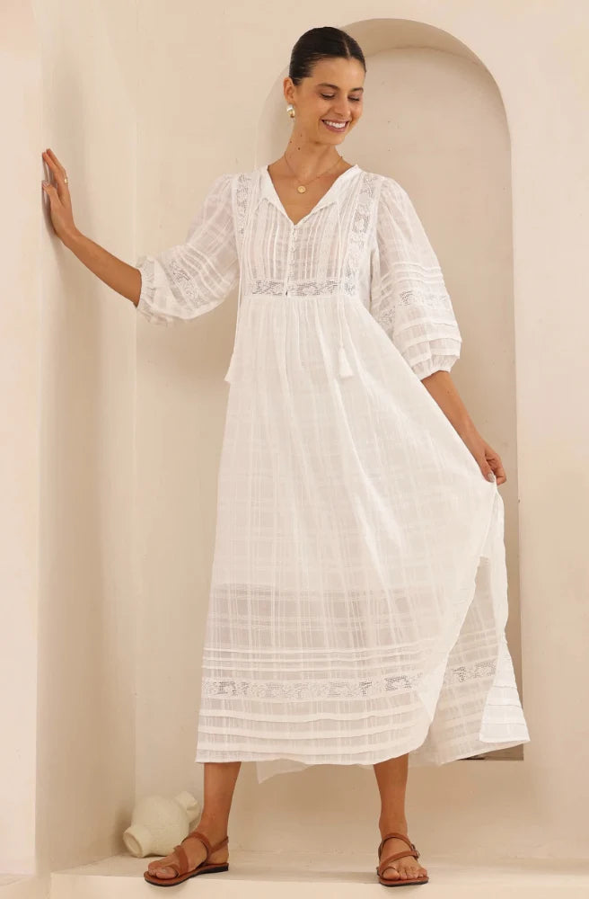 Soléne Maxi Dress - Ivory