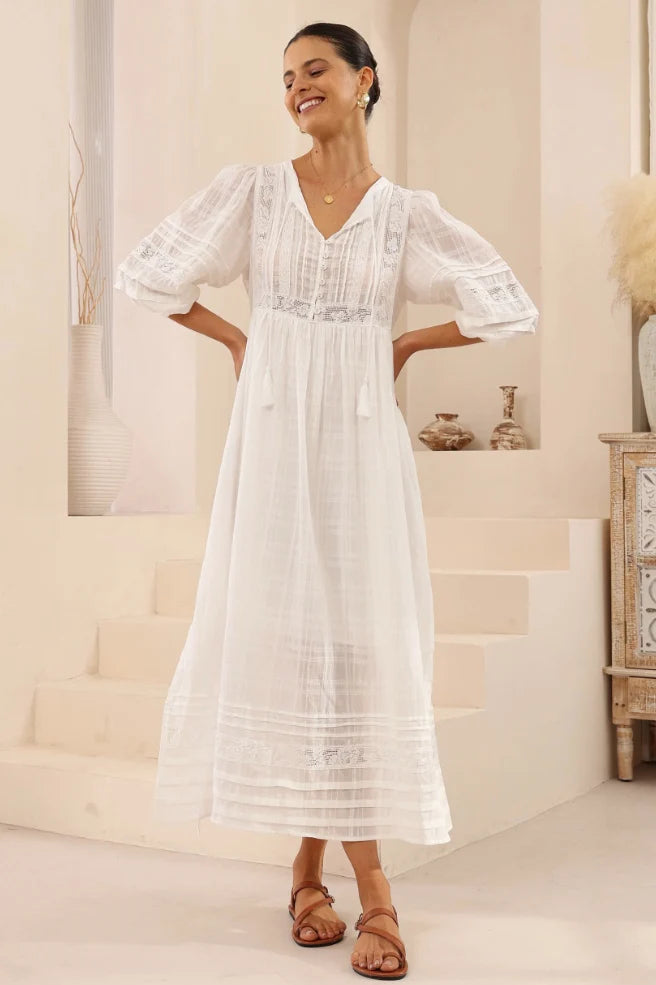 Soléne Maxi Dress - Ivory