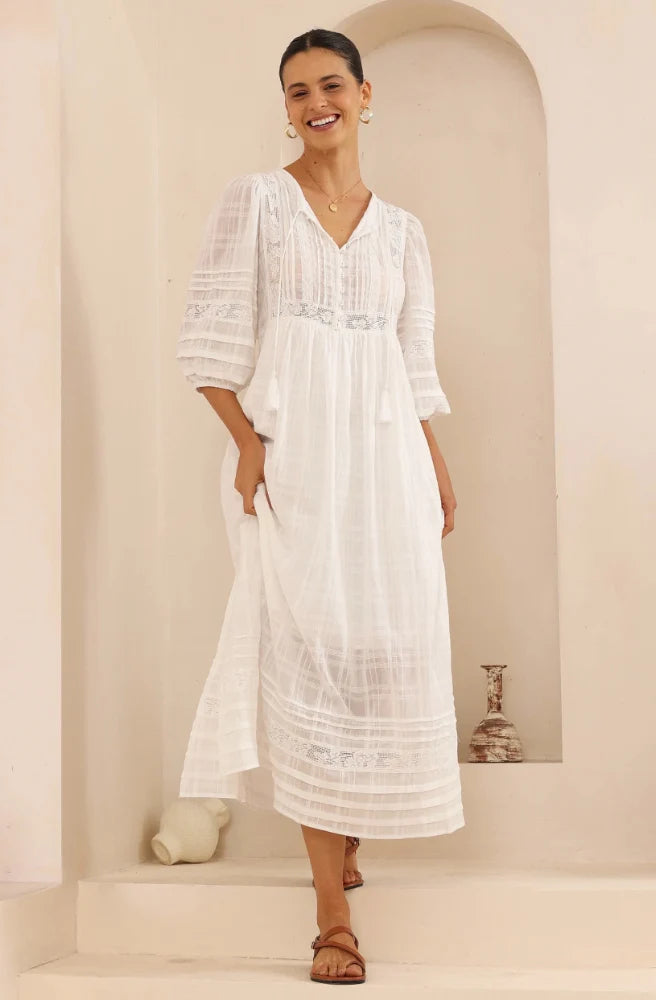 Soléne Maxi Dress - Ivory