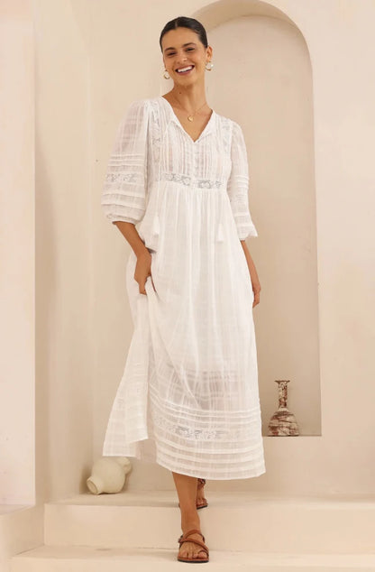 Soléne Maxi Dress - Ivory