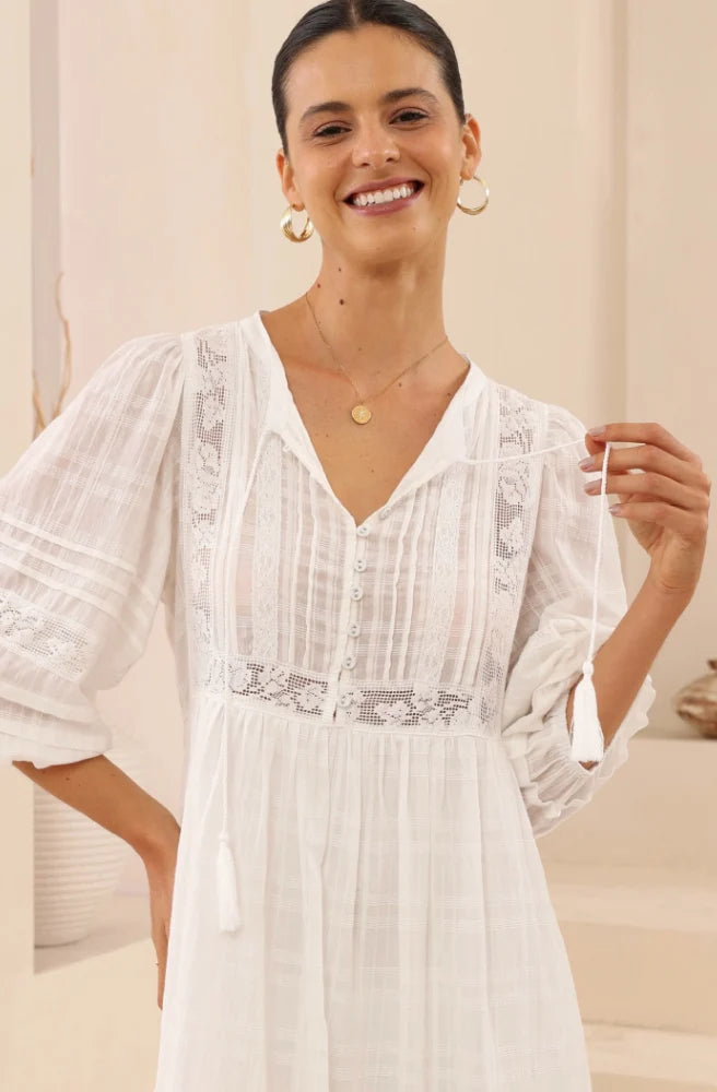 Soléne Maxi Dress - Ivory