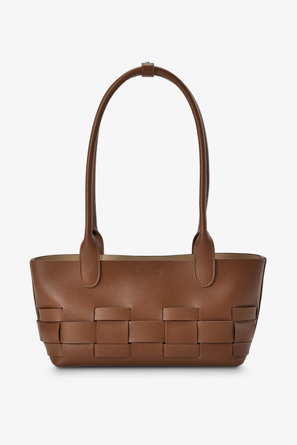 ELMS + KING - Kenley East-West Bag - Tan Saffiano