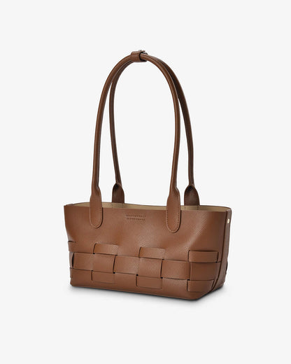 ELMS + KING - Kenley East-West Bag - Tan Saffiano