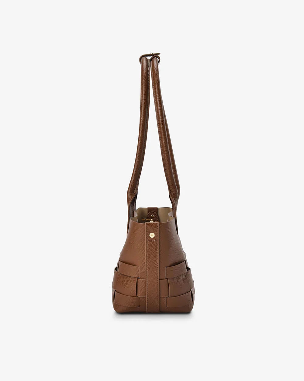 ELMS + KING - Kenley East-West Bag - Tan Saffiano