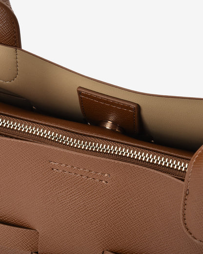 ELMS + KING - Kenley East-West Bag - Tan Saffiano