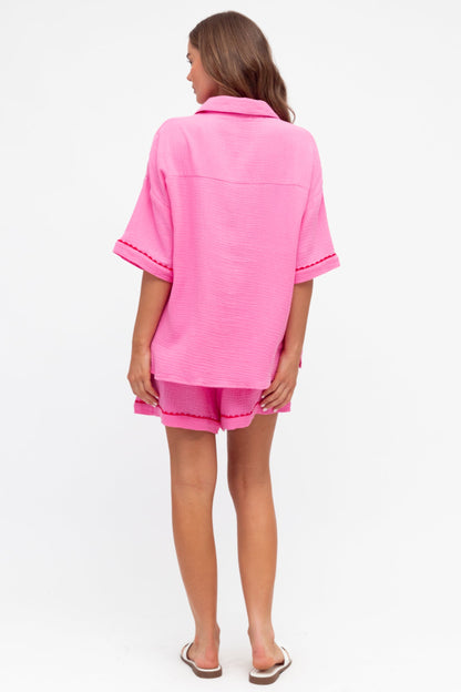 Palm Beach Shirt - Pink