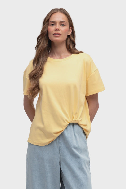 Easy Tuck Tee - Lemon